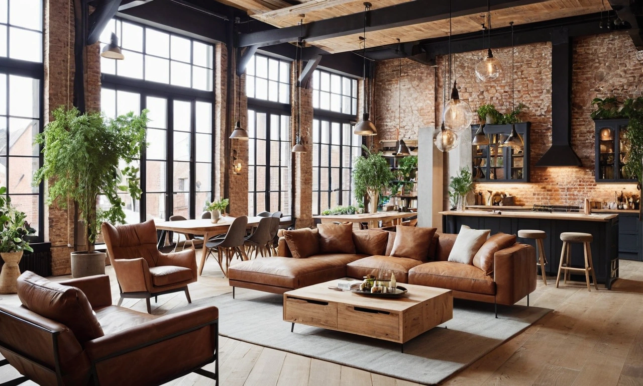 Неповторимость стиля Лофт в выборе мебели и аксессуаров