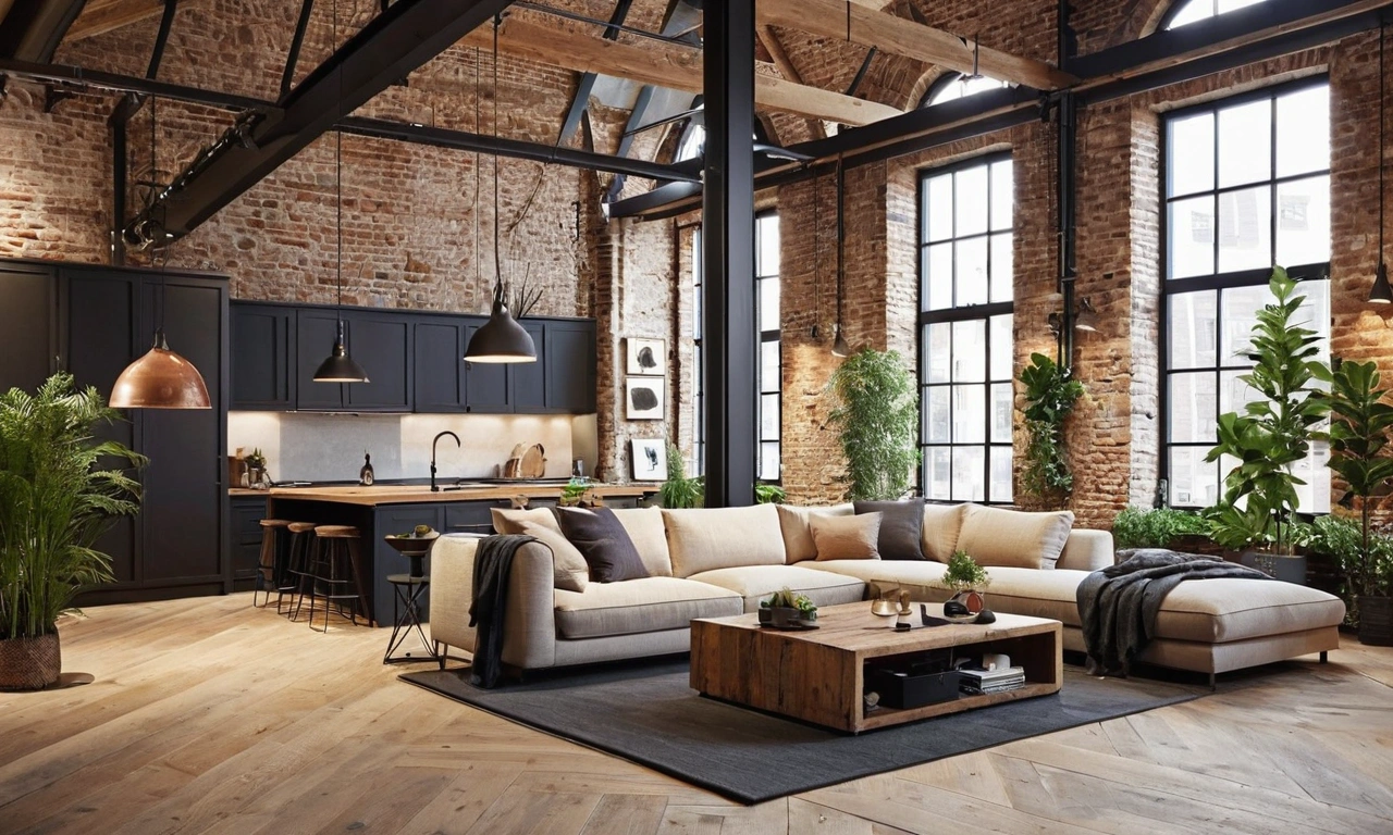 Преимущества лофт стиля для кухни