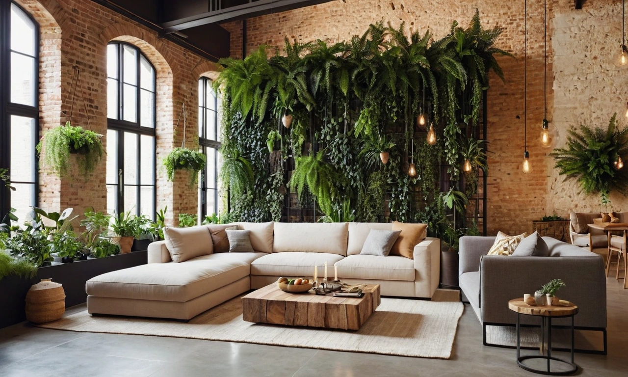 Использование больших окон и природного света