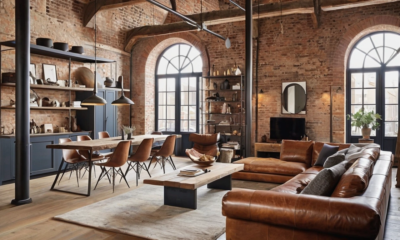 Идеи и вдохновение для дизайна лофт кухни