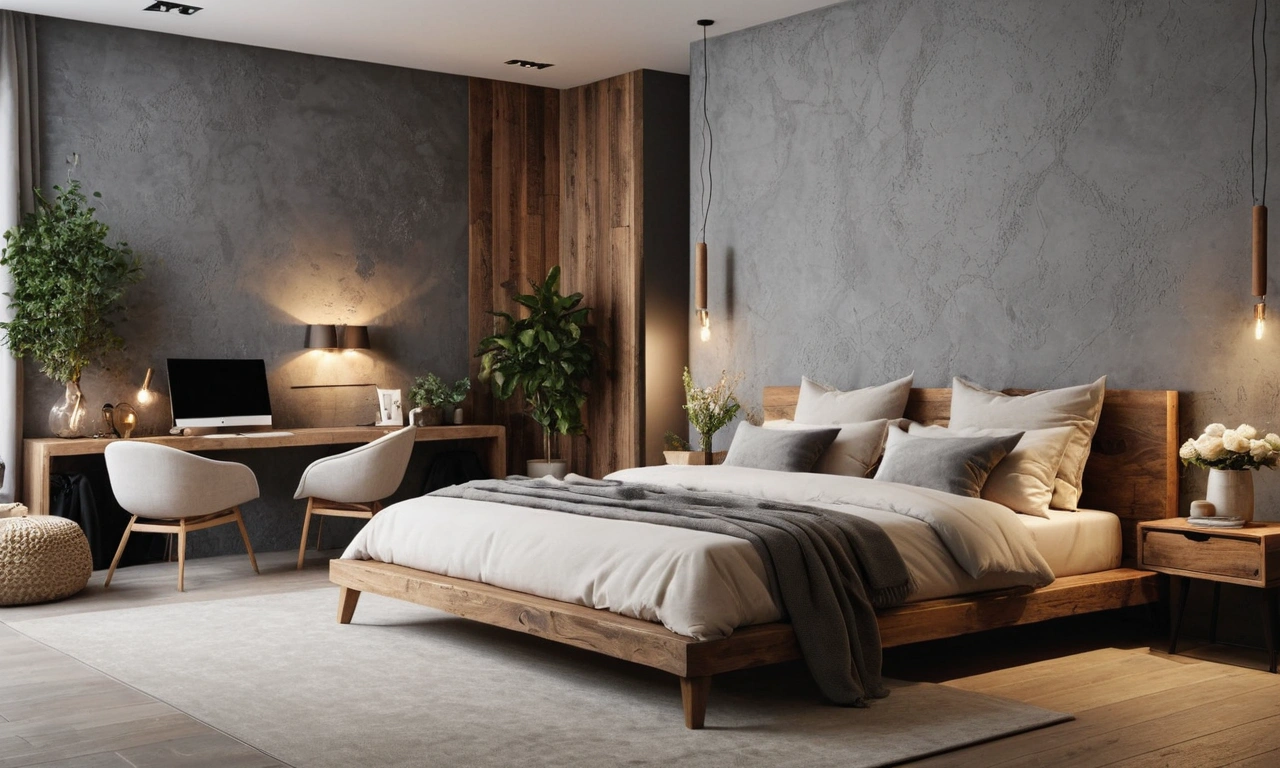 Штукатурка с эффектом бетона