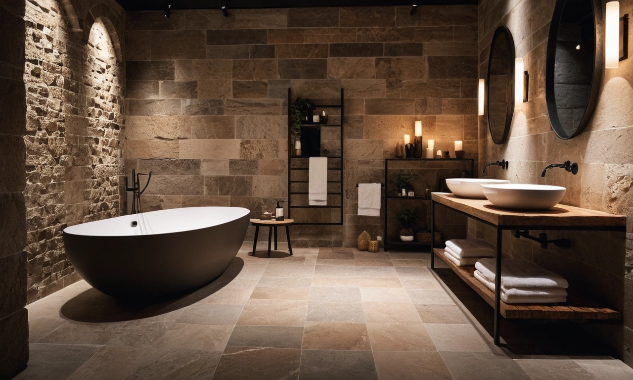 Лофт дизайн ванной