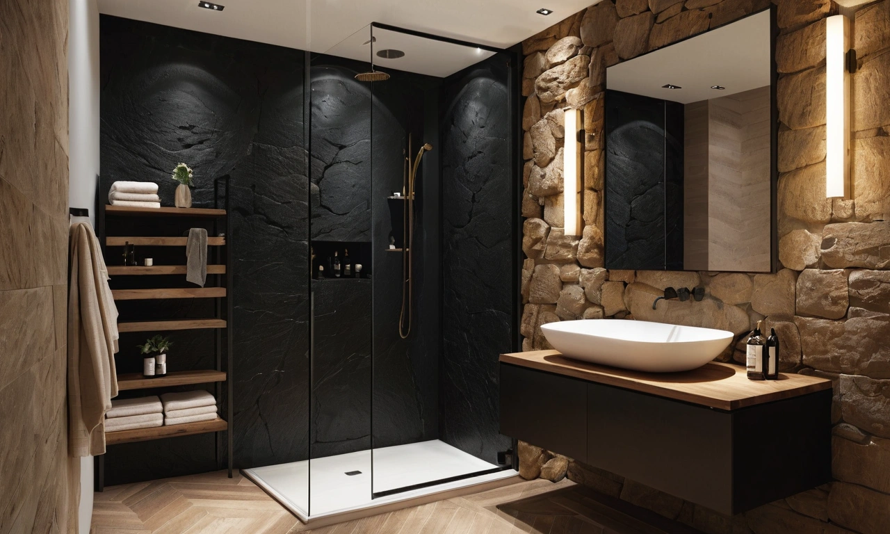 Примеры дизайна ванной комнаты в лофт-стиле