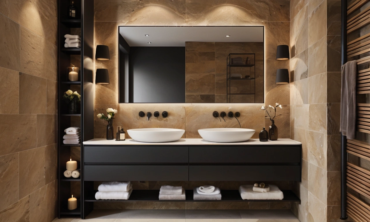 Как дополнить интерьер ванны комнаты деталями в стиле Лофт