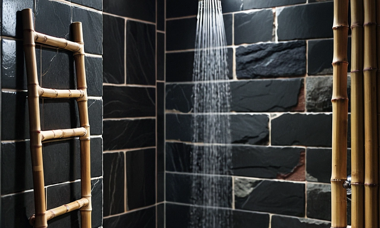 Как дополнить общий образ ванной комнаты в стиле Лофт с помощью аксессуаров?