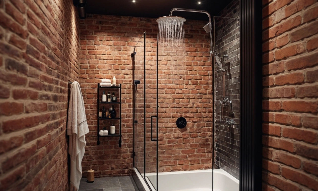 Стены в стиле Лофт: керамическая плитка с грубым рисунком