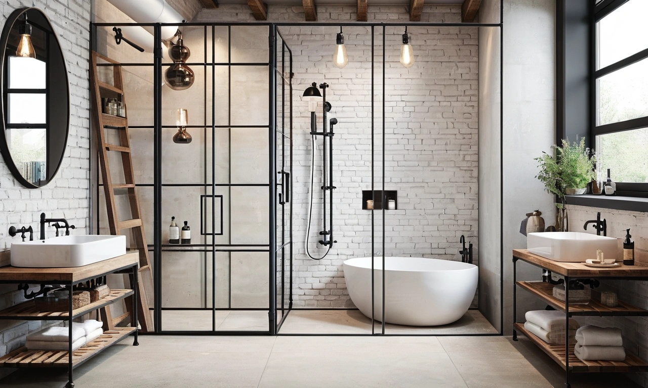 Дополнительные элементы для создания эффекта Лофт в сантехническом пространстве