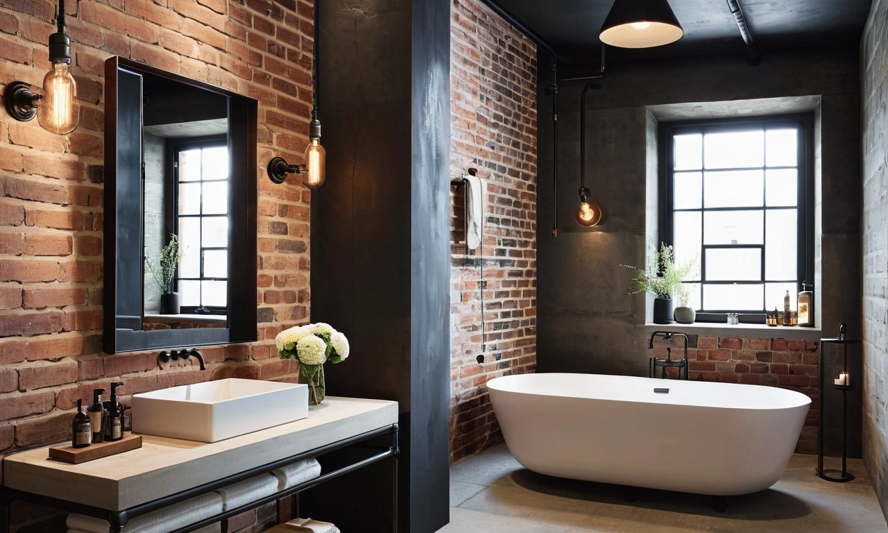 Минимализм и функциональность: сантехника в стиле Лофт для вашей ванны