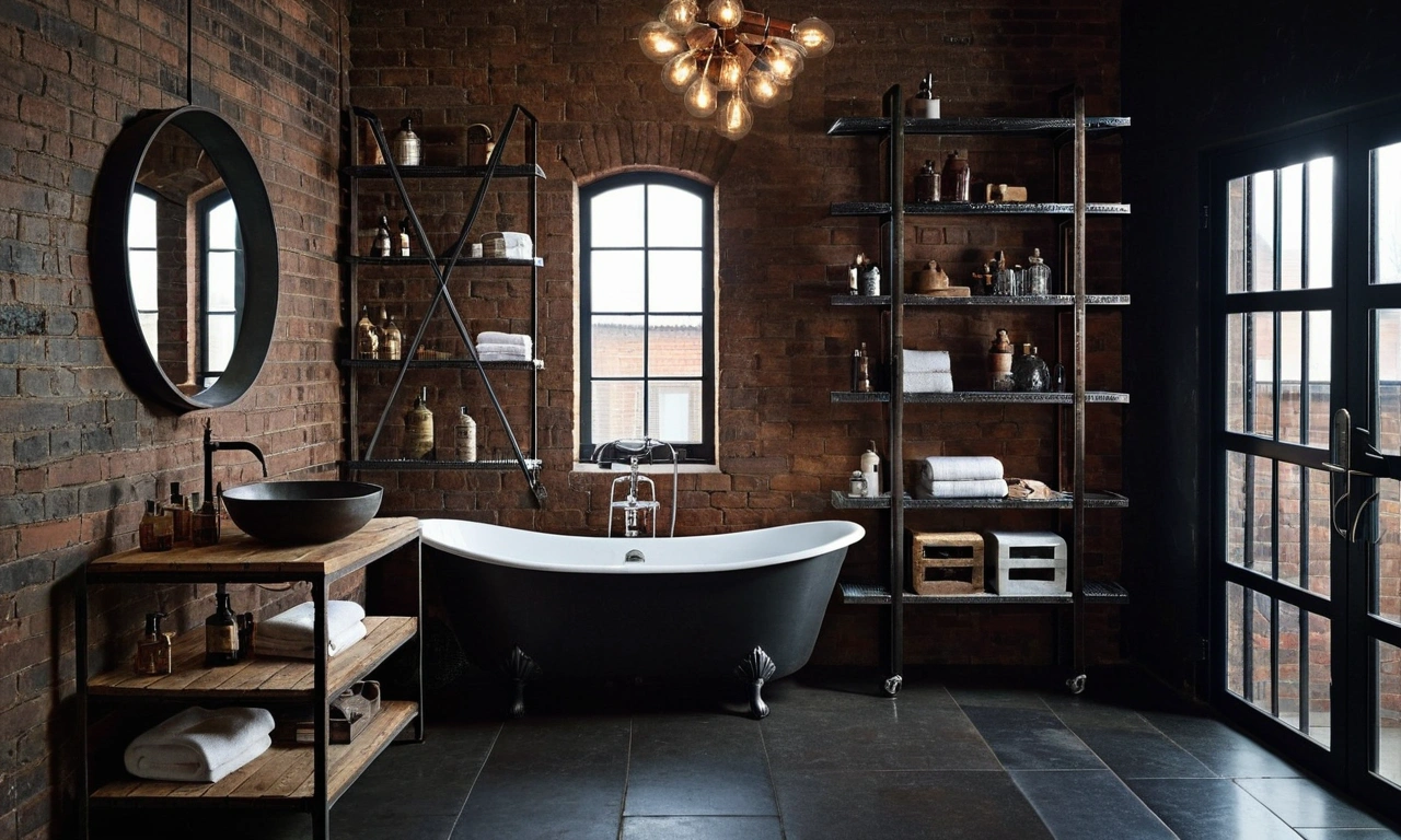 Выбор материалов для создания эффекта Лофт в сантехническом пространстве