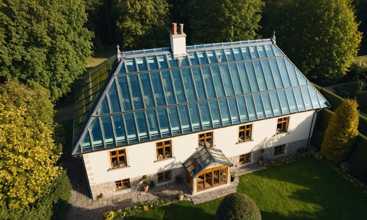 Преимущества гладкой стеклянной крыши в стиле Лофт