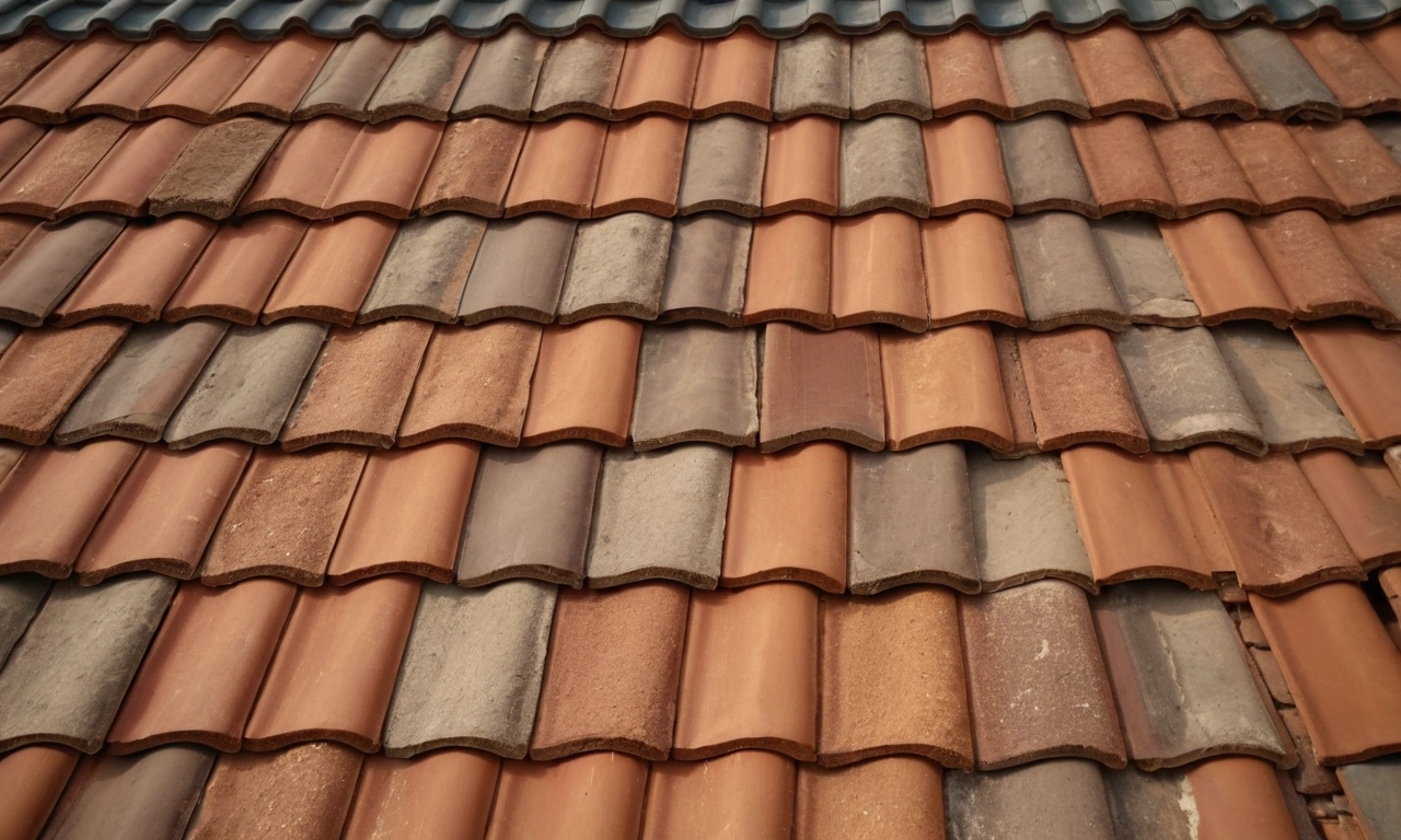 Открытые балки и брусчатка на крыше