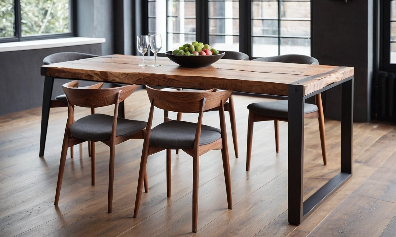 Стол в стиле Лофт: выбор формы и материала для создания эстетического интерьера