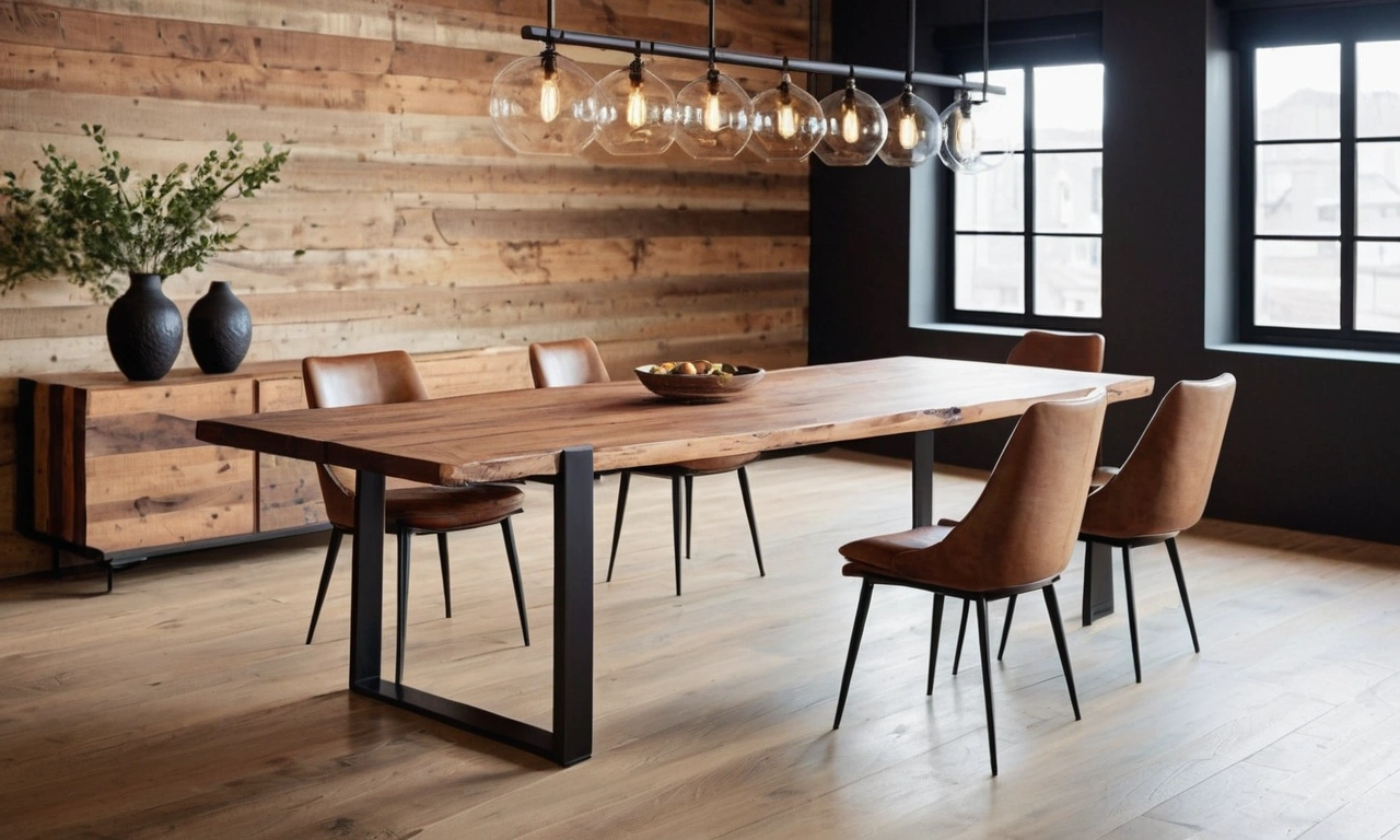 Столы в стиле Лофт из дерева: естественность и прочность