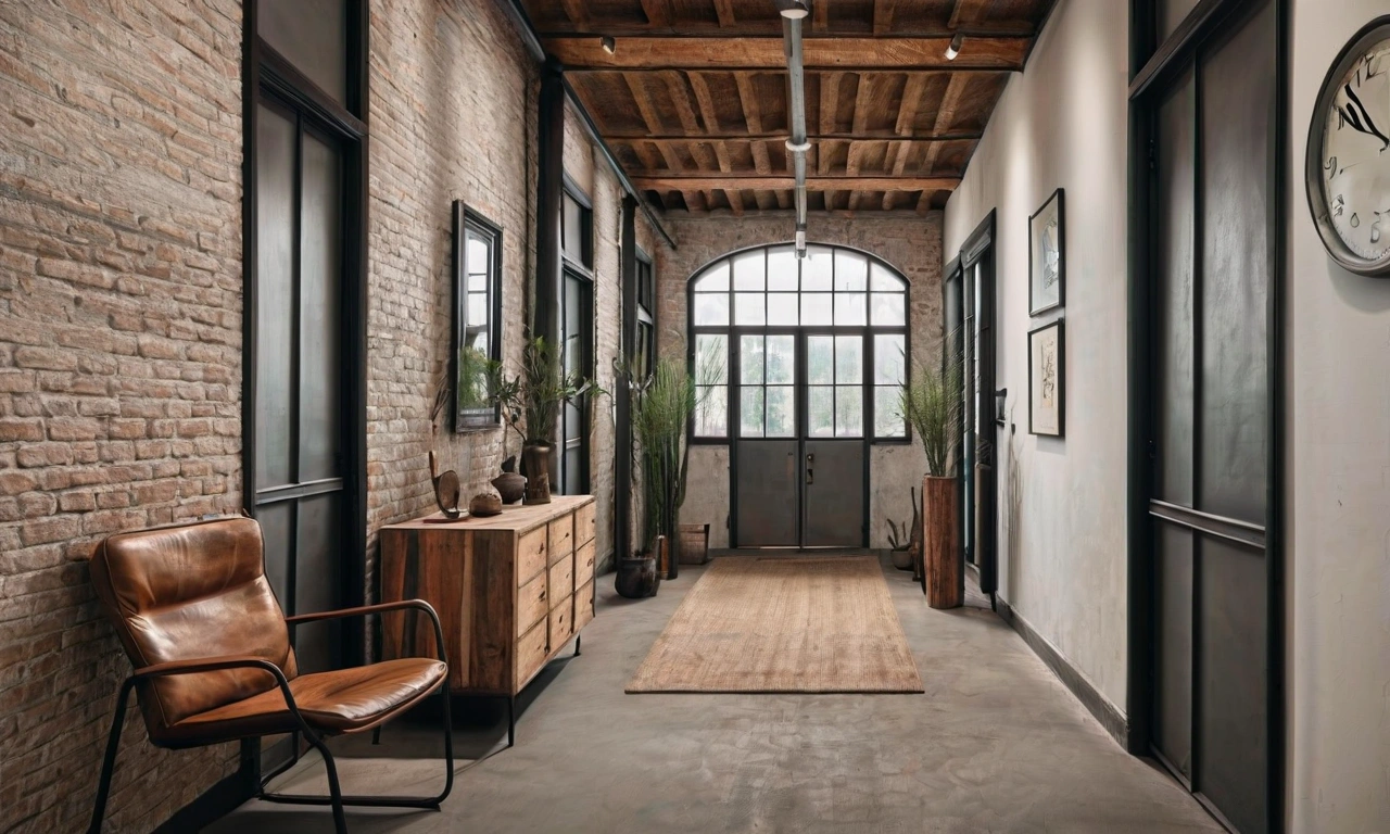 Выбор мебели в стиле Лофт для прихожей