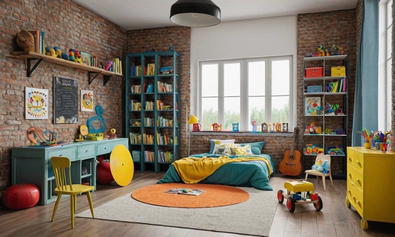 Разнообразие стилей мебели для лофт-интерьера детской комнаты