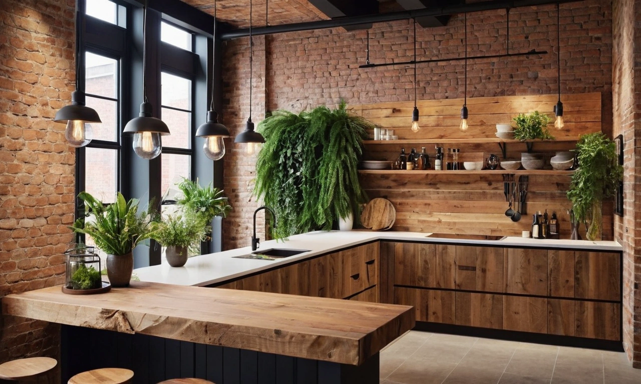 Дерево: главный материал в лофт интерьере