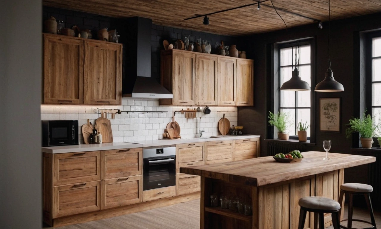 Мебель в стиле Лофт — изюминка вашего кухонного интерьера