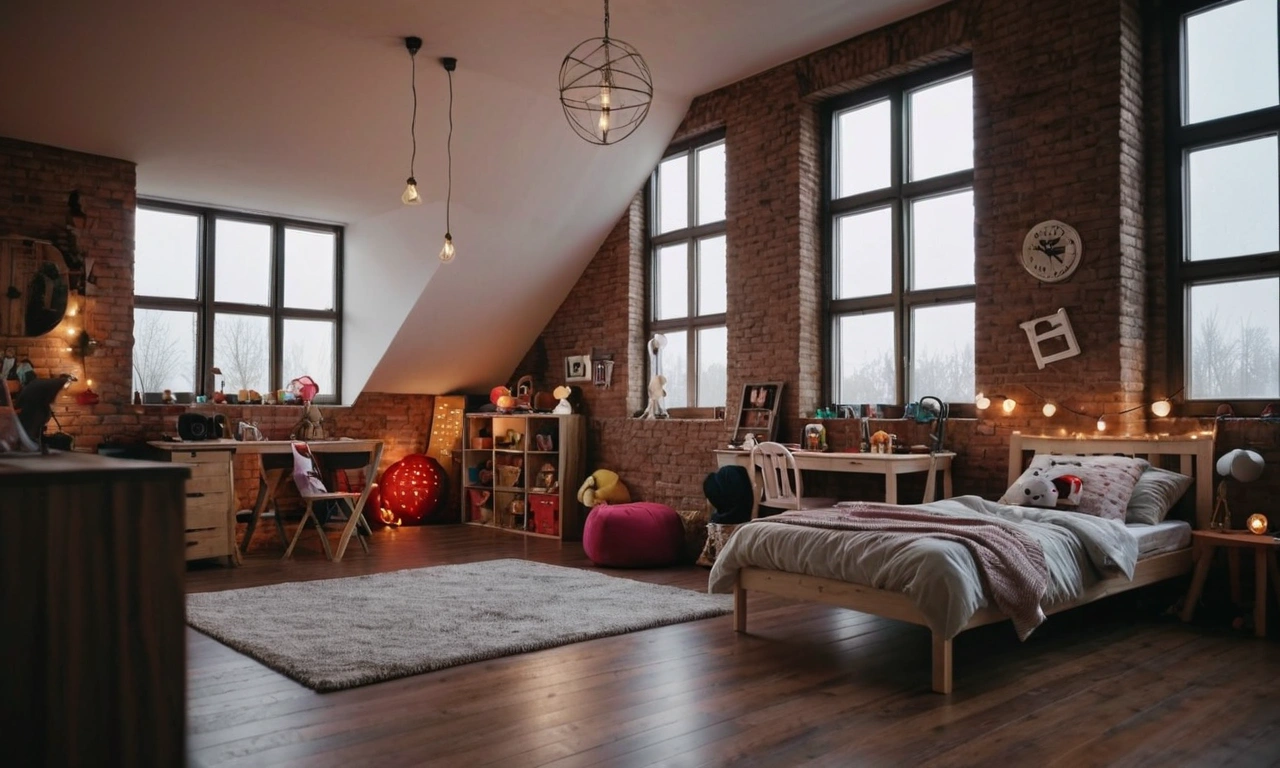 Примеры интерьеров детских комнат в стиле Лофт