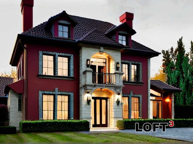 Фасады Лофт-домов с открытыми инженерными коммуникациями