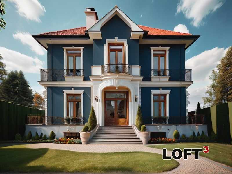 Использование медных элементов в оформлении фасада Лофт