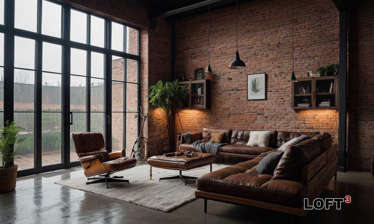 Как оформить Лофт-кухню с винтажной мебелью и индустриальными акцентами