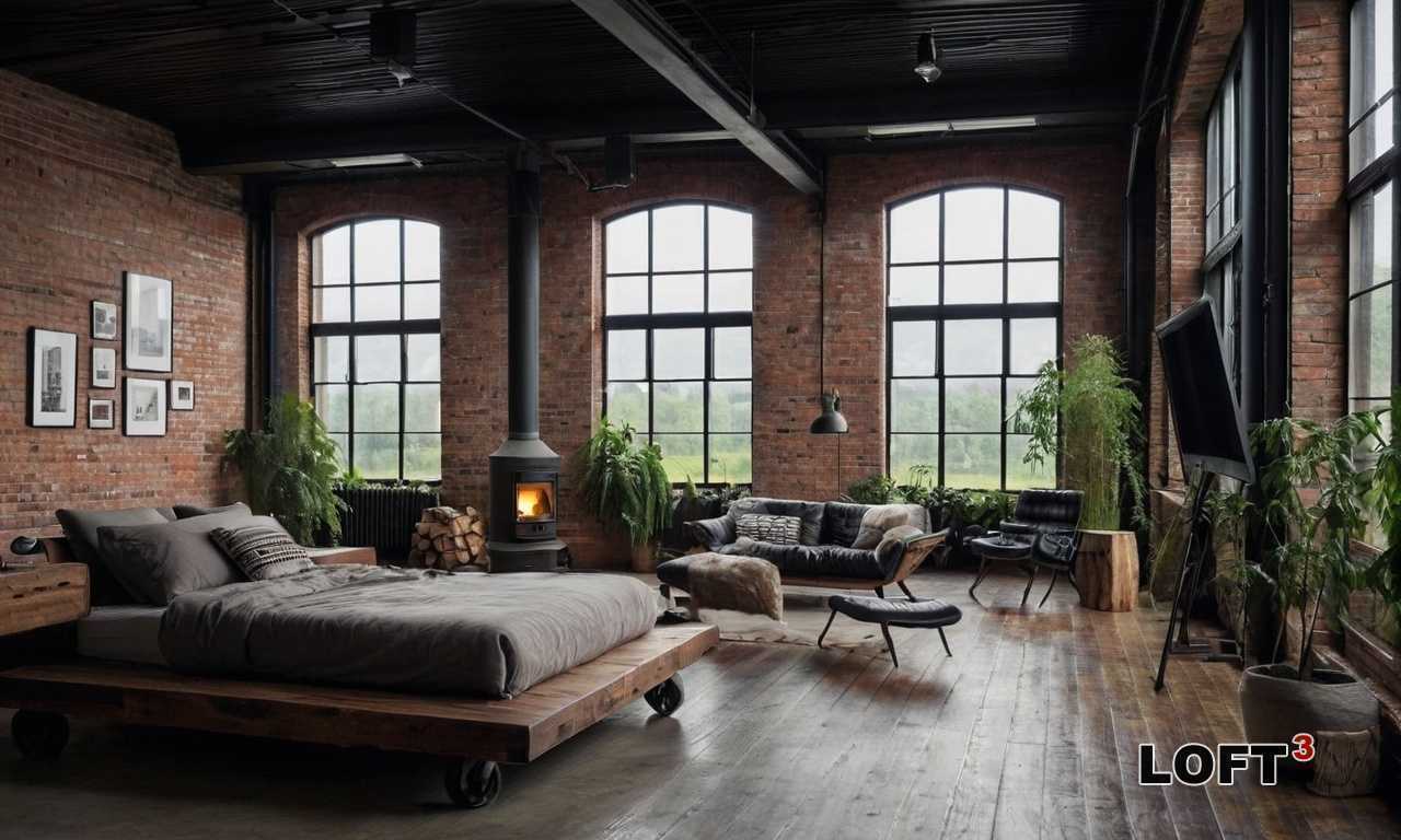 Как создать уютный уголок для отдыха в Лофт-интерьере