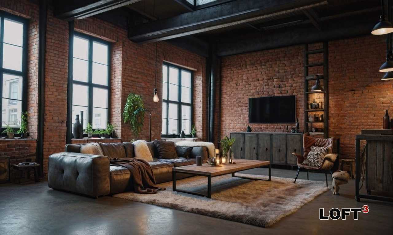 Как создать гармонию в интерьере с использованием контрастных материалов в стиле Лофт