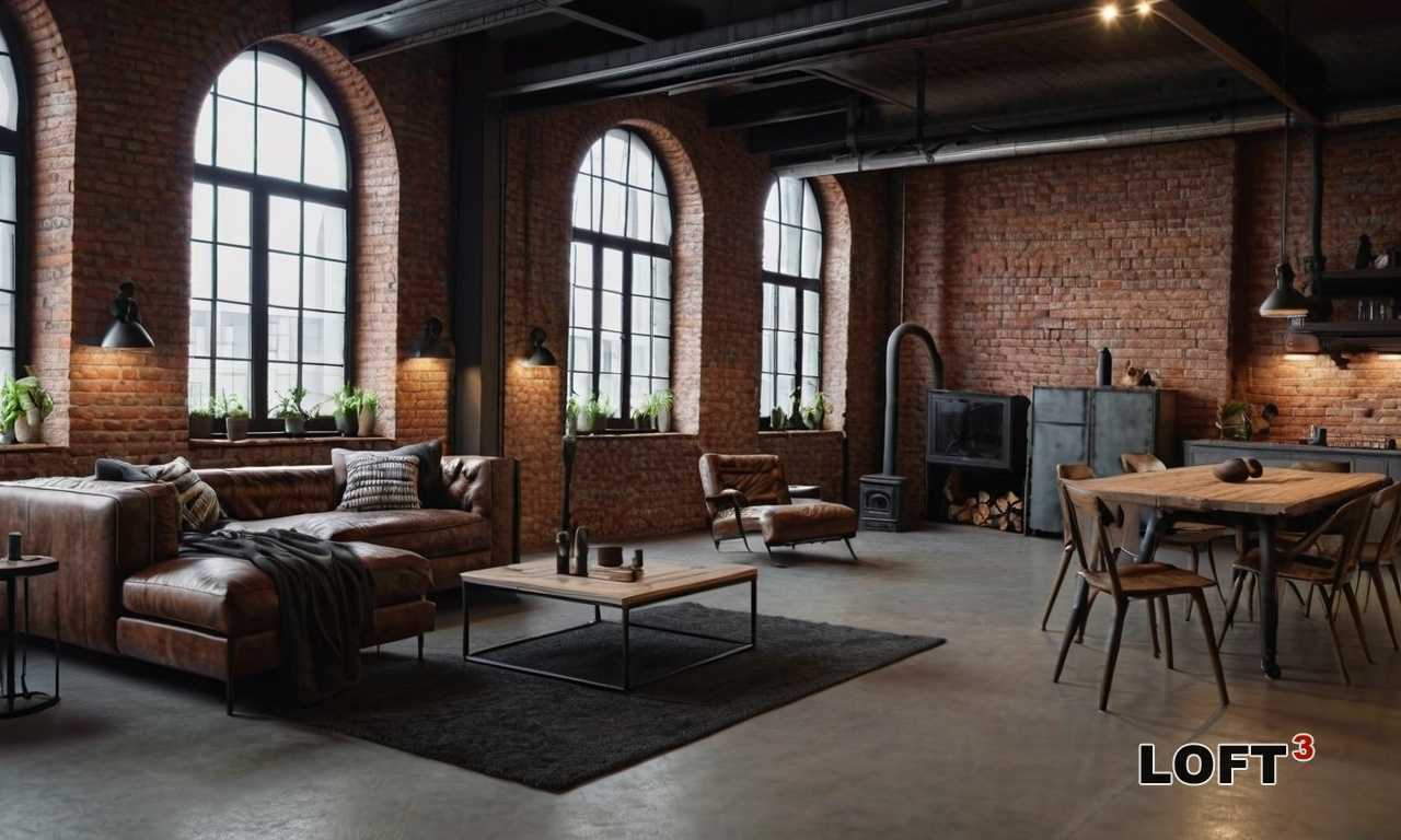 Как создать уникальную атмосферу с использованием кирпичных стен и деревянных балок