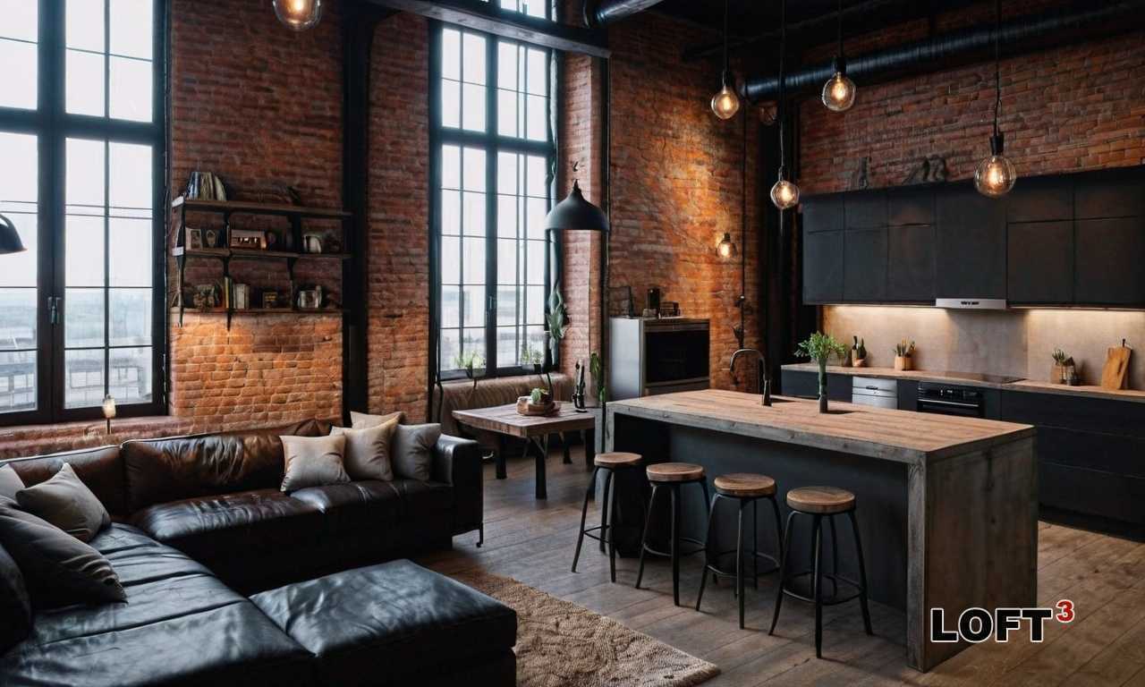 Как создать стильный интерьер в стиле Лофт с использованием старинной мебели