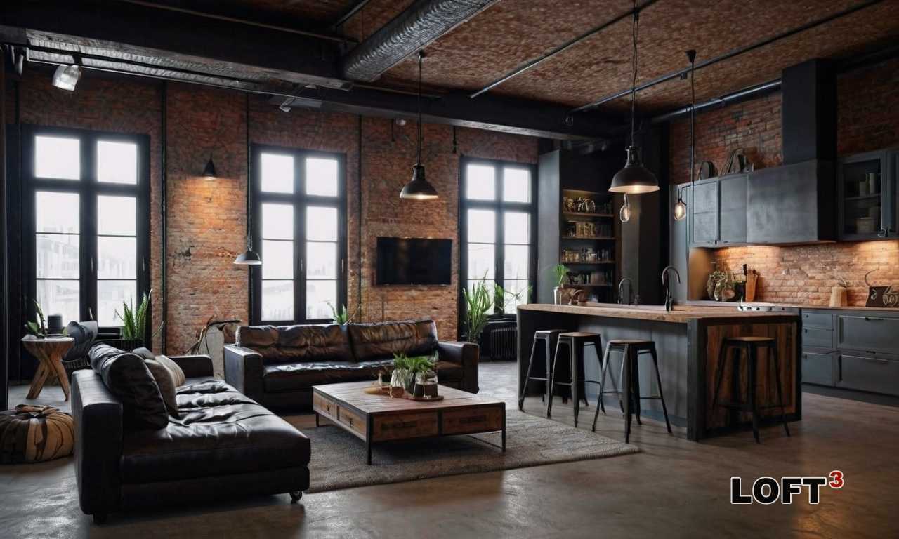 Зонирование квартиры в стиле Лофт - лучшие решения