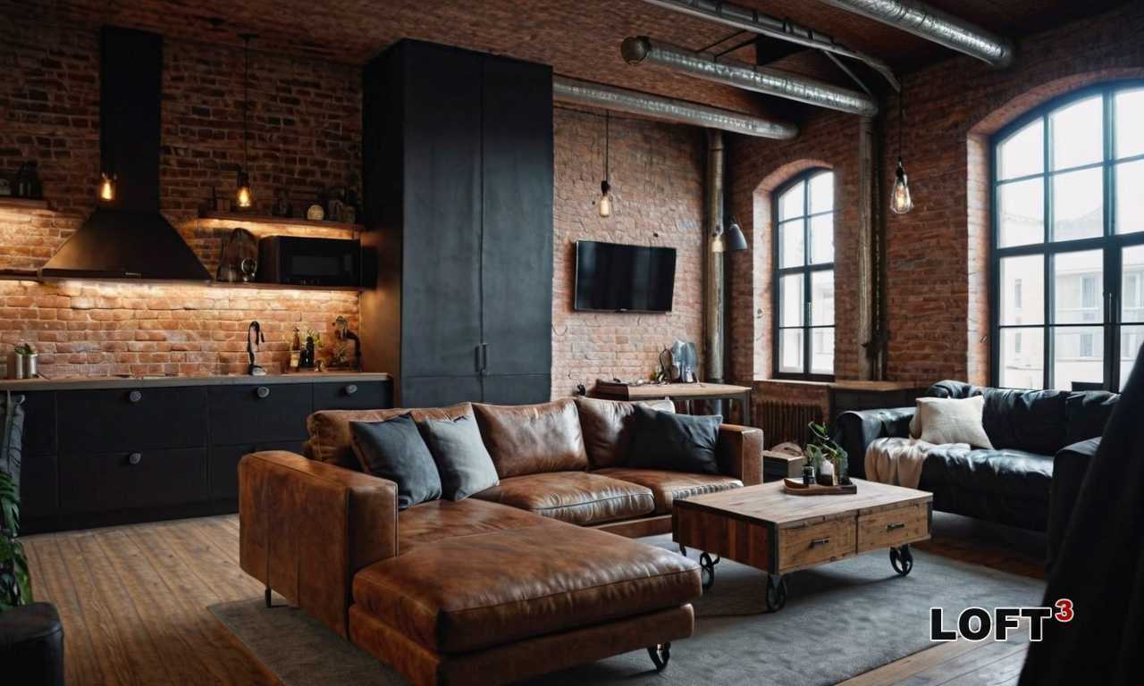 Как создать кухню с металлическими и бетонными акцентами в стиле Лофт