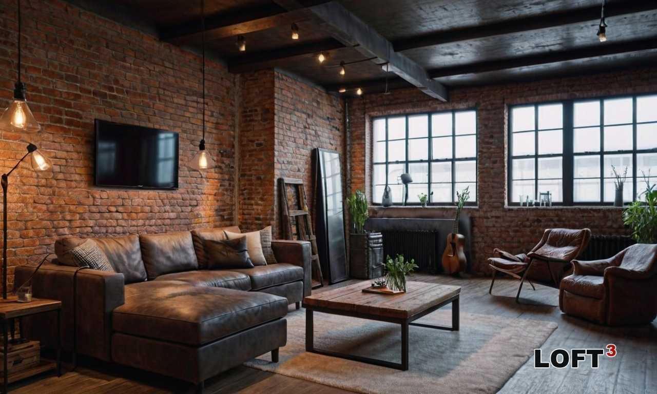 Как использовать деревянные акценты для выделения зон в интерьере Лофт