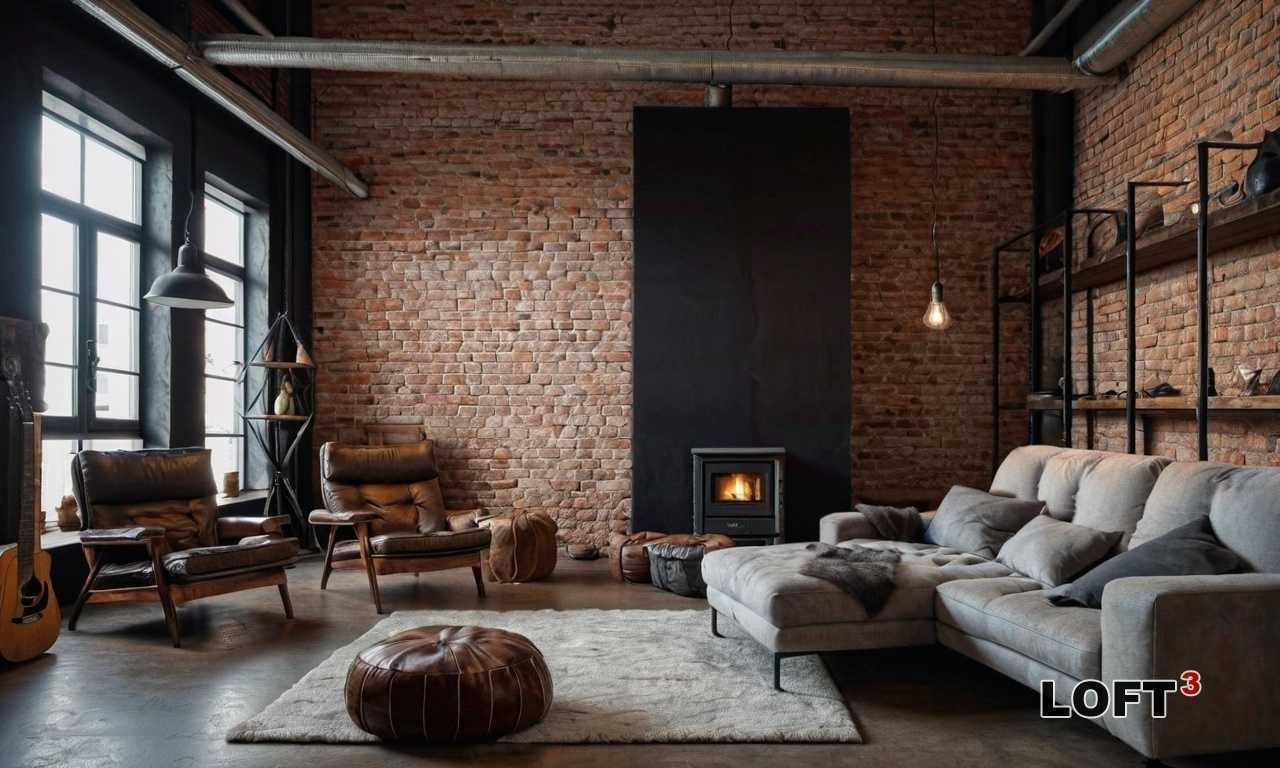 Как создать стильную и функциональную кухню в стиле Лофт с использованием кирпичной кладки