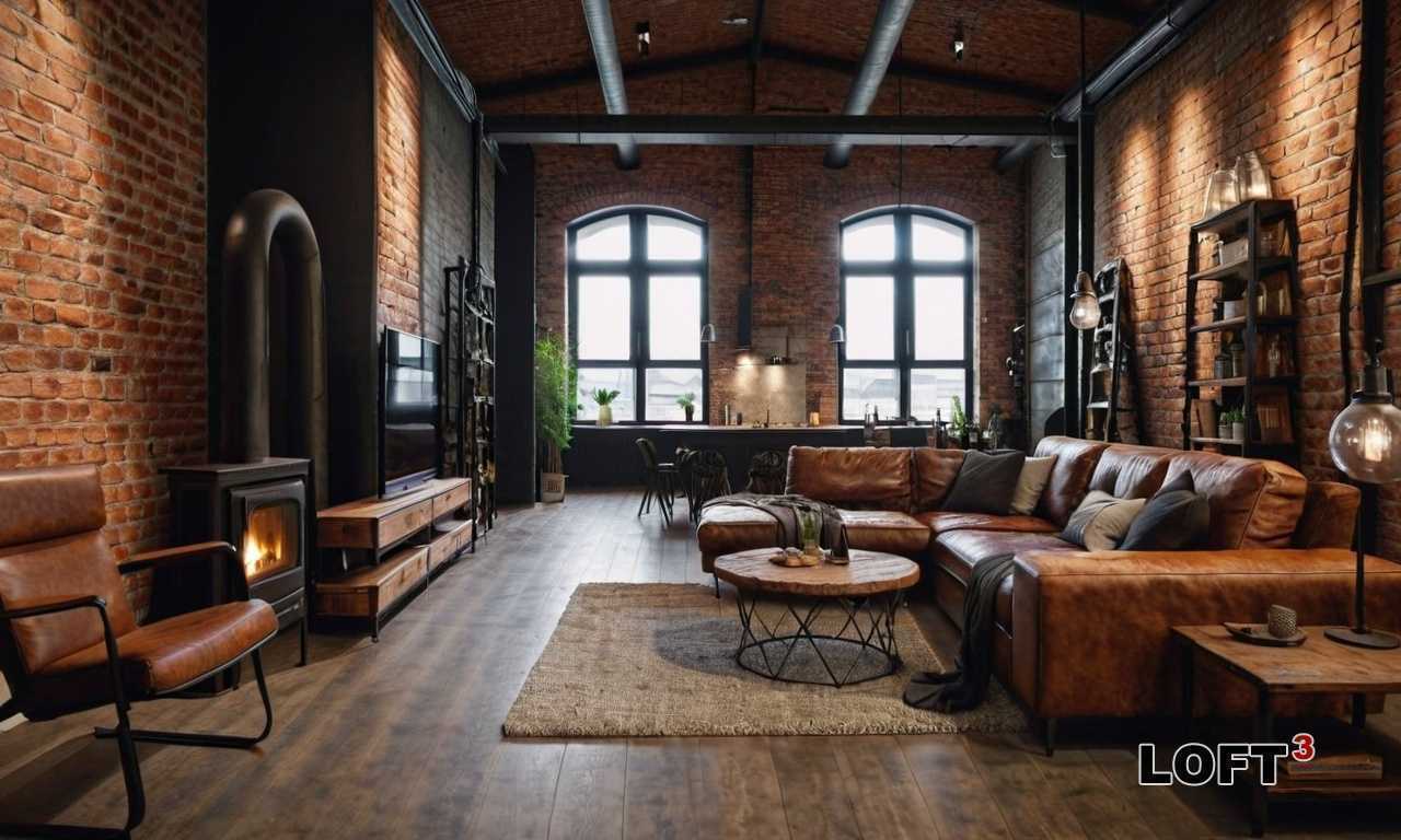 Как оформить стеклянные перегородки с черными рамами в стиле Лофт