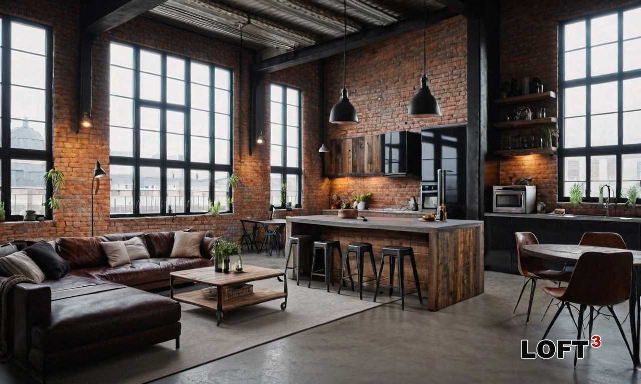 Как создать стильный интерьер с использованием черных и серых оттенков в Лофт