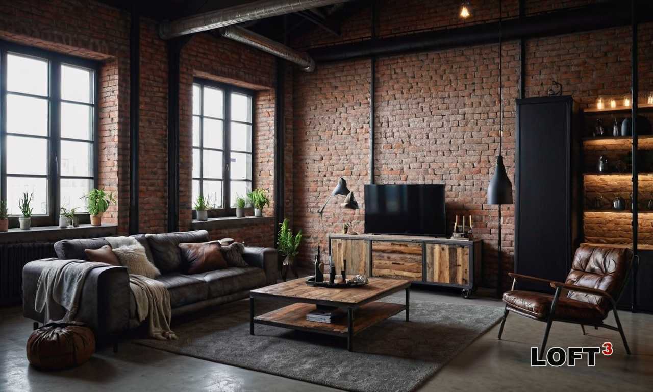 Как сочетать мебель Лофт с яркими коврами и текстилем?