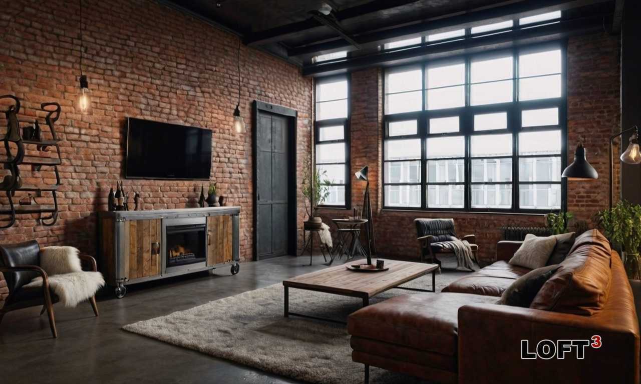 Как оформить интерьер с мебелью Лофт и акцентами на стеклянные перегородки?