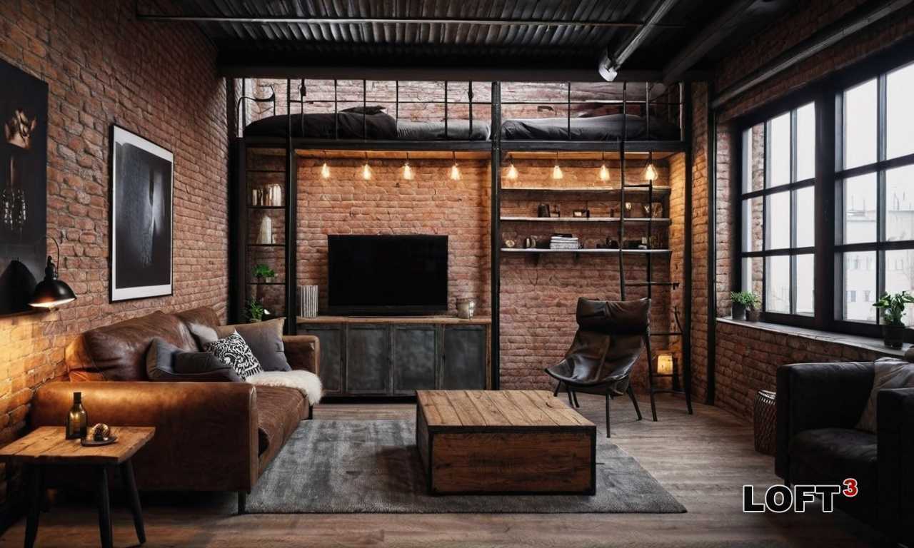 Как сделать стильную декоративную стену в квартире-лофт