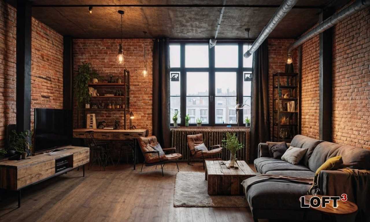 Как использовать лестницу как акцент в интерьере лофт