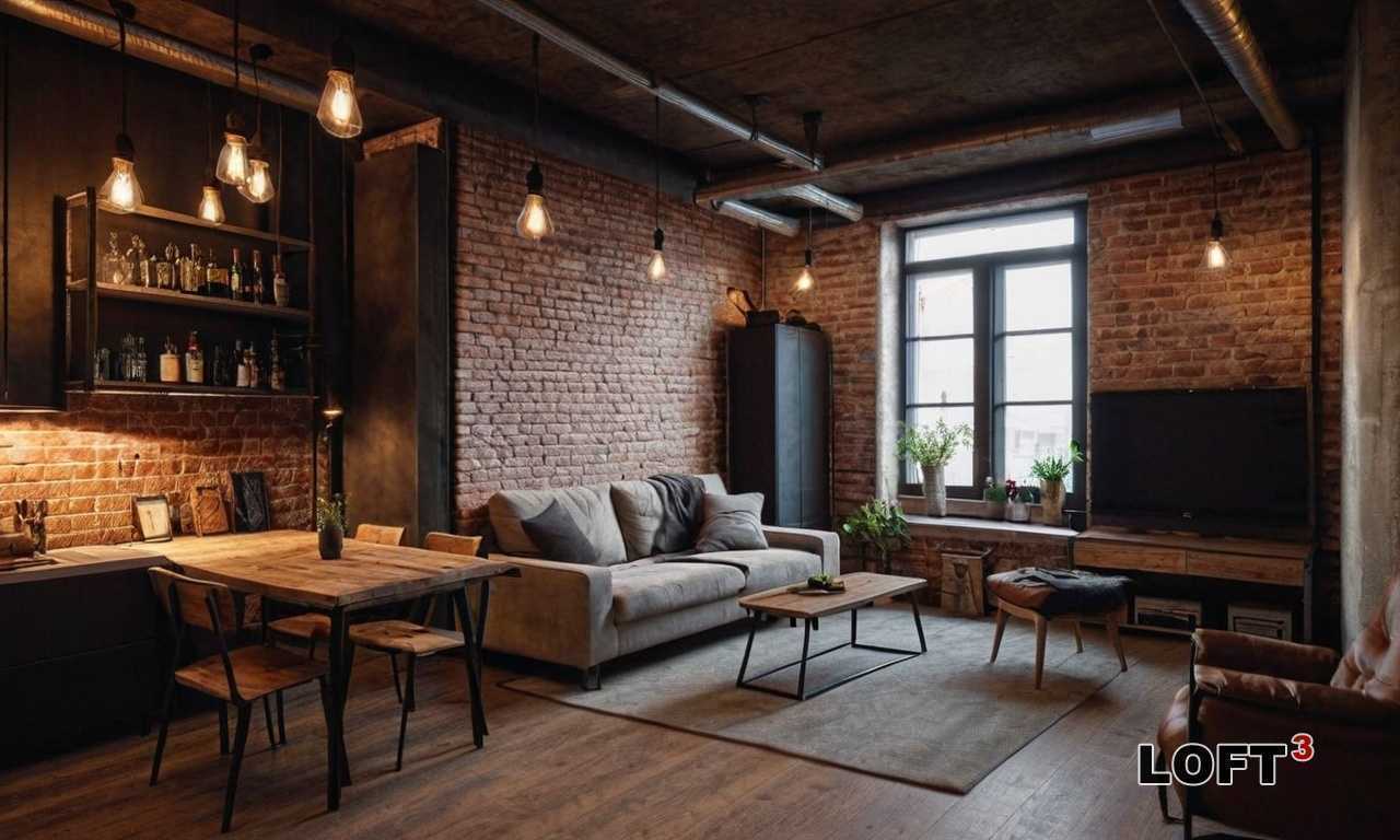 Как обустроить лофт с каменными стенами