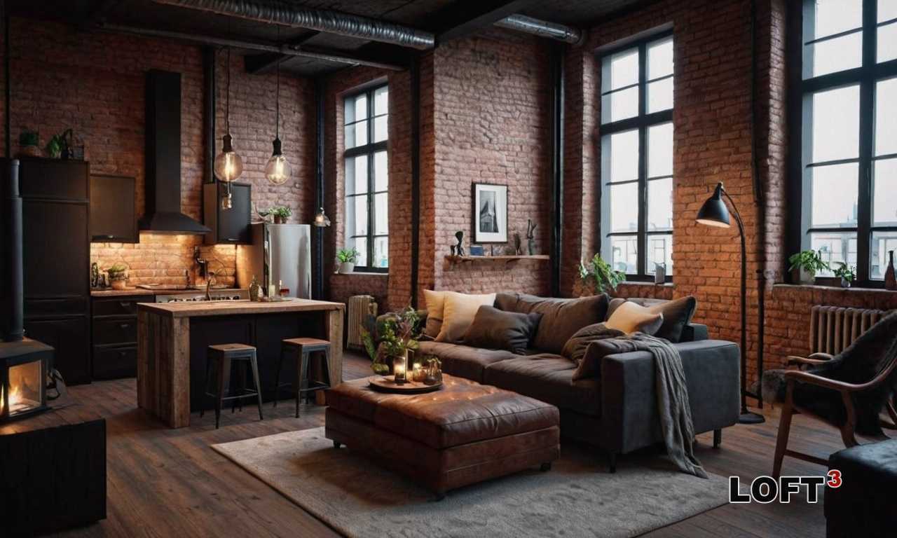 Жилые лофты с подсветкой кирпичной кладки - как подчеркнуть текстуру стен?