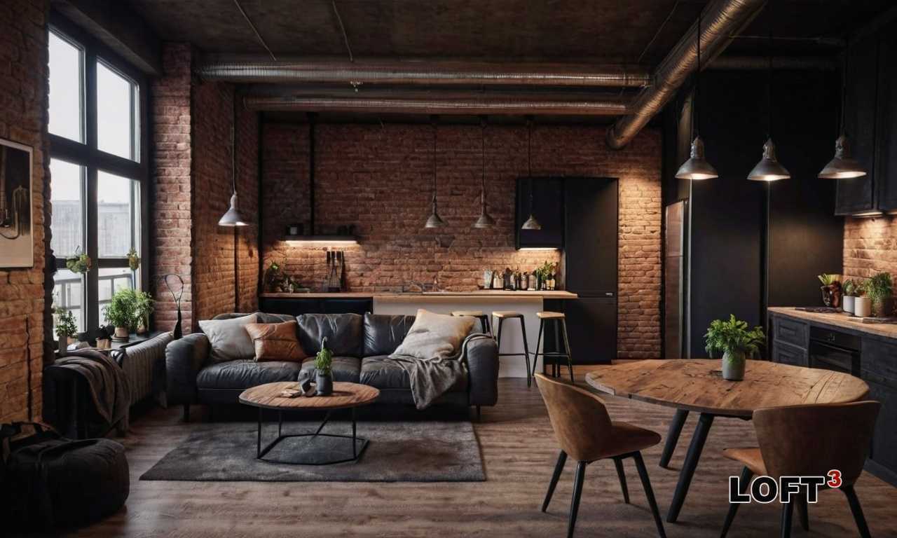 Дом-лофт с бамбуковыми элементами - сочетание индустриального стиля и восточной эстетики