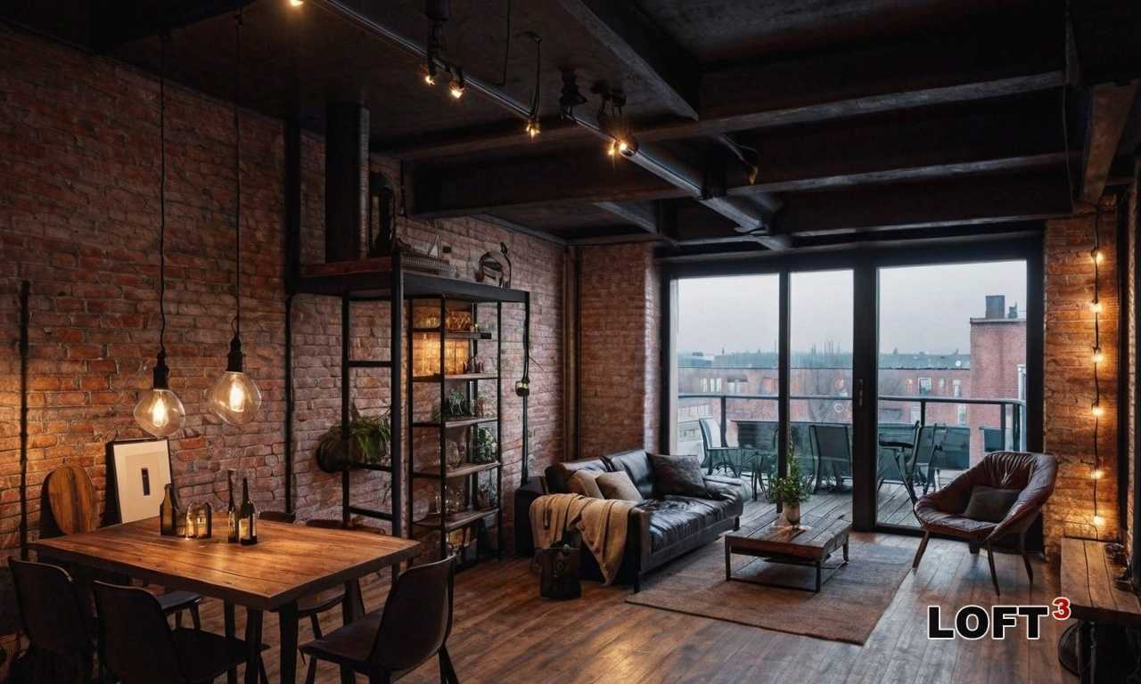 Жилые лофты с мраморными вставками - элегантность в индустриальном дизайне