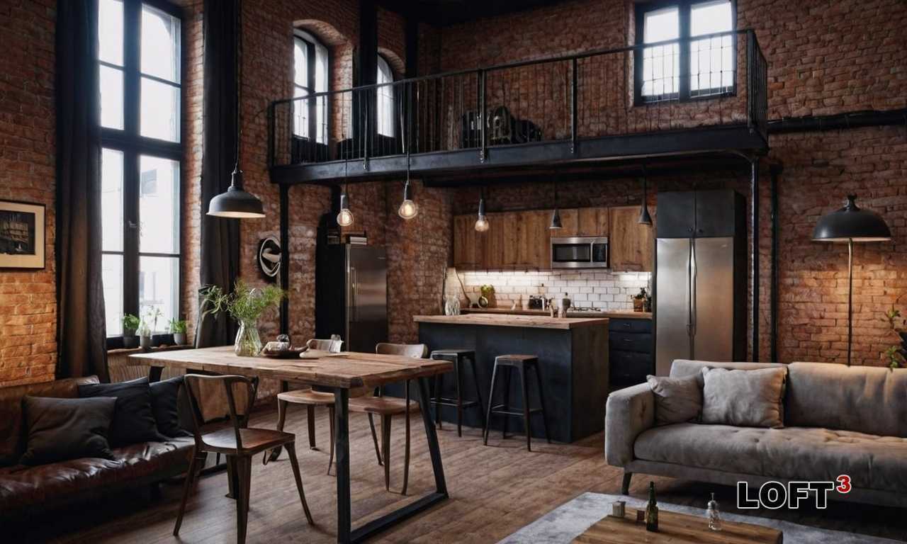 Квартиры-лофты с открытыми бетонными балками - как подчеркнуть индустриальный стиль?