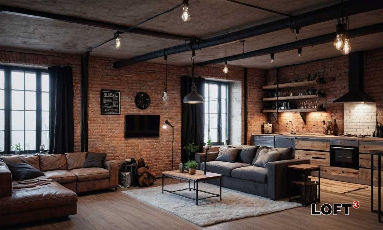 Лофт с открытой кухней - современные решения для стильного интерьера