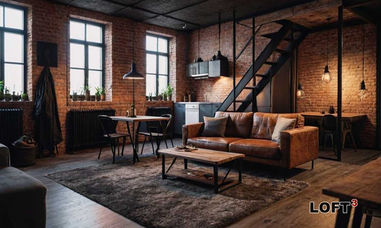 Как выбрать стильные и удобные ковры для загородного дома в стиле лофт?