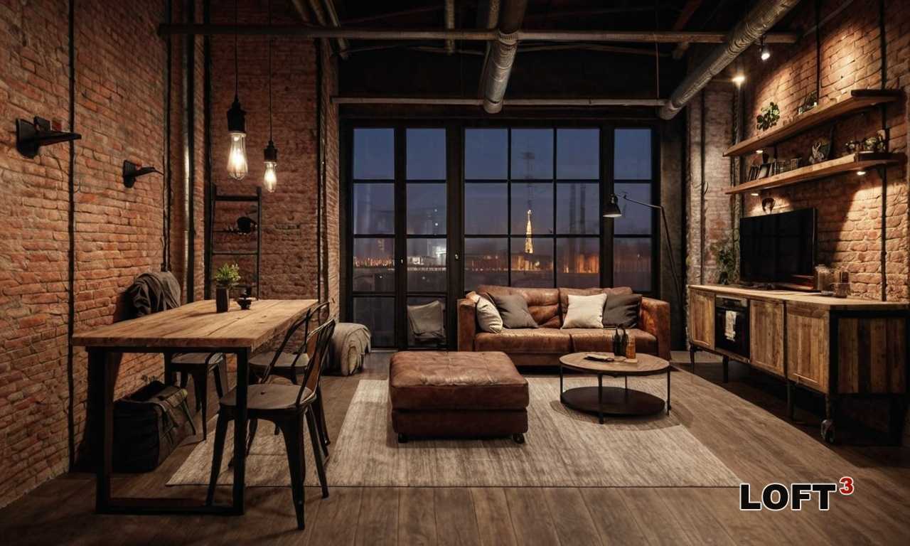 Как выбрать лестницу для загородного дома в стиле лофт?