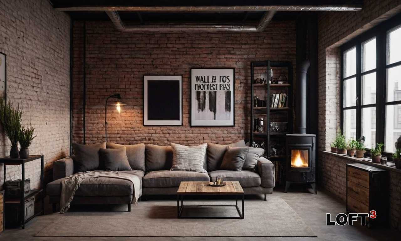 Как добавить элементы современного искусства в интерьер загородного дома в стиле лофт?