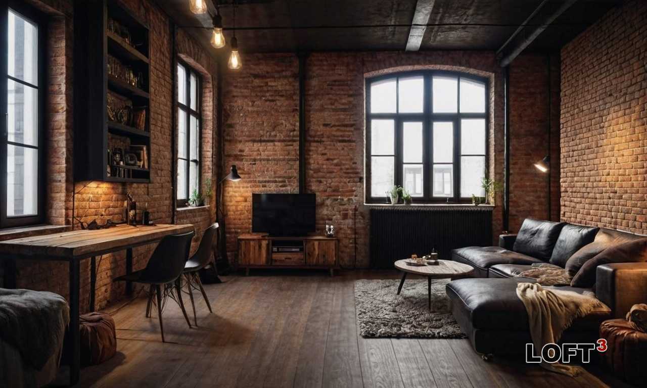 Как использовать стеклянные перегородки для зонирования пространства в загородном доме в стиле лофт?