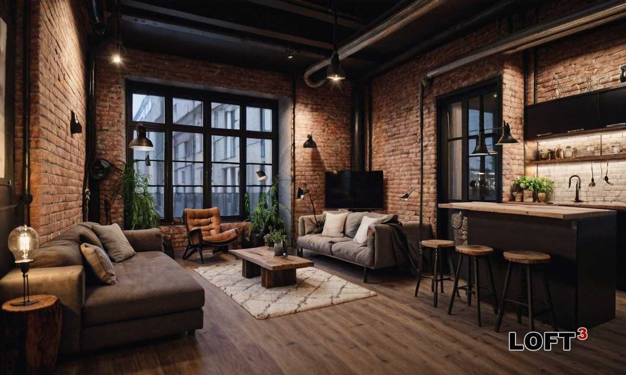 Как использовать бетонные элементы в интерьере загородного дома в стиле лофт?